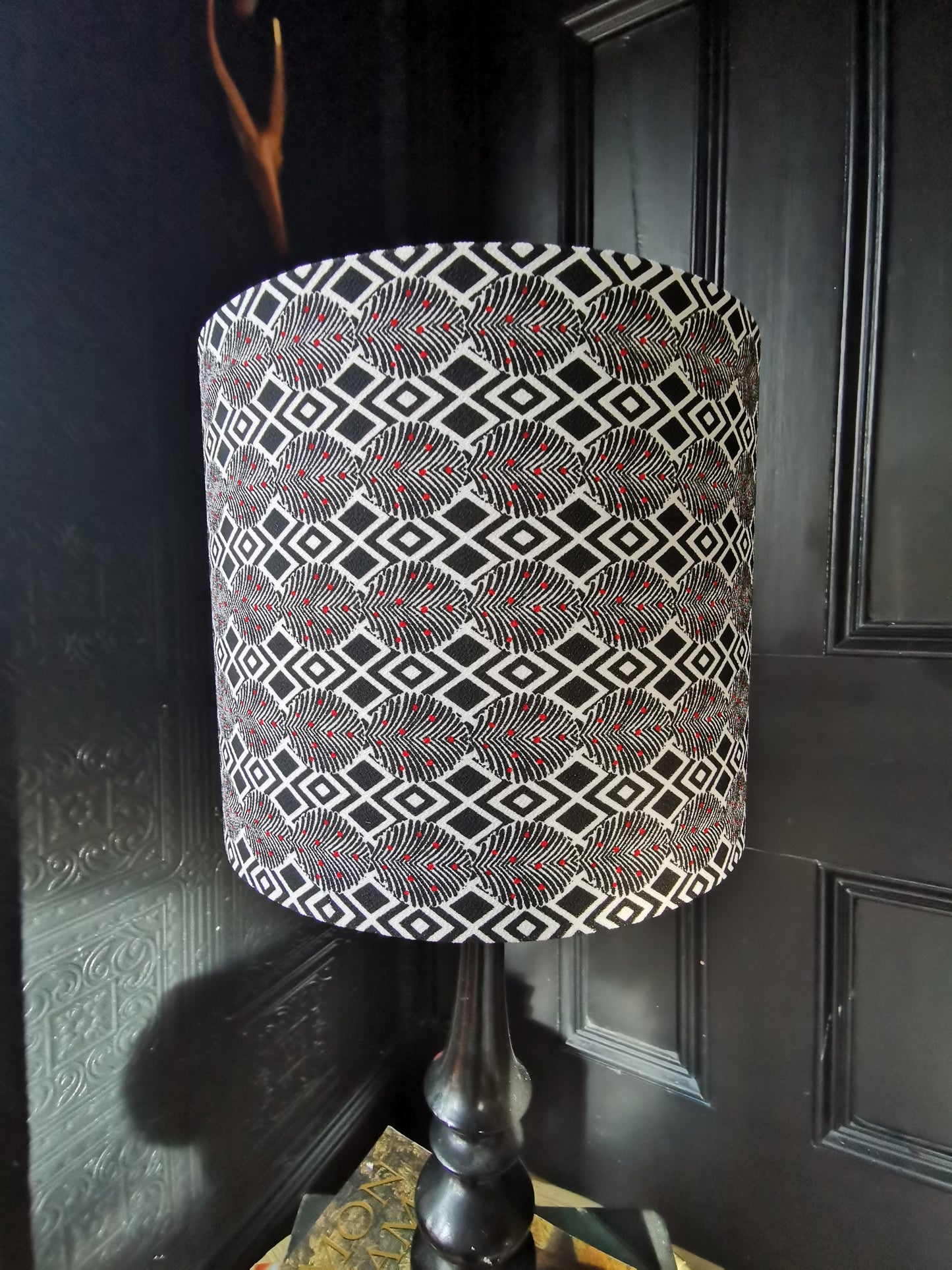 25cm recycled fabric lampshade, CHARLIE